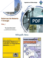 Balances de Materia y Energía en Ingeniería Biotecnológica