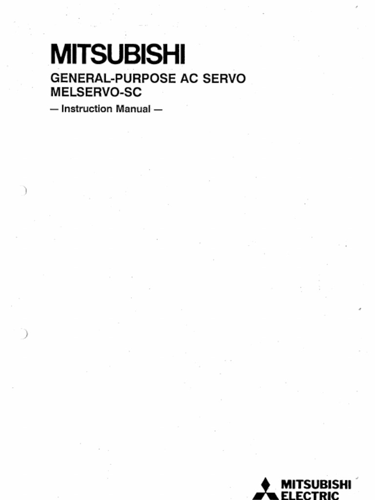 Melservo MR-SC Instruction Manual | PDF