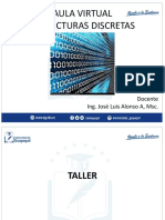 Aula Virtual Estructuras Discretas: Docente Ing. José Luis Alonso A, MSC