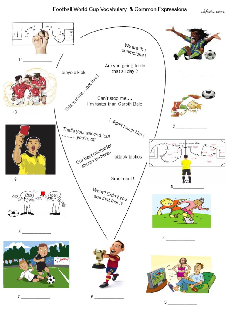 Football Vocabulary for ESL Learners | PDF | Association Football ...