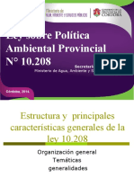 Ley 10208 Politica Ambiental