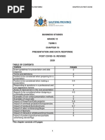 Revised Chapter 15 Post Covid BSTD Grade 12 Notes On Presentation and Data Response