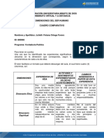 Cuadro Comparativo Dimensiones Del Ser