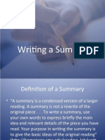 How to Write an Effective Summary
