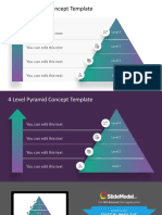 Free 4 Level Pyramid Concept PowerPoint Template