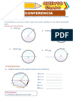 La Circunferencia para Quinto Grado de Primaria