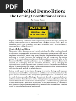 Controlled Demolition The Coming Constitutional Crisis