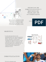 Tecnicas de Inmovilizacion y Metodos de Traslado