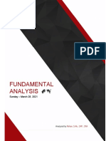 Fundamental Analysis: Sunday - March 28, 2021