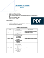 Estructura de Programa para Reunión de Jóvenes