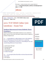 200+ TOP DBMS Online Quiz Questions - Exam Test: Search Here For Skill