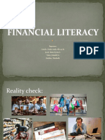 Financial Literacy: Reporters: Cerado, Fredisvenda Allyssa M. Josol, Kum Hyeon S. Venus, Jennifer G. Yambao, Maribeth