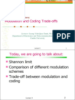 Modulation and Coding Trade-Offs: Digital Communications