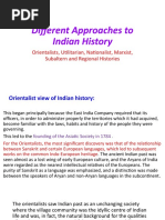 Different Approaches To The Study of Indian History N