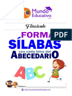 Fascículo Formar Sílabas Con Letra Del Abecedario