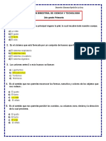 Examen de Ciencia y Tecnologia