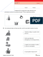 Ficha de refuerzo sobre la princesita y el sapo