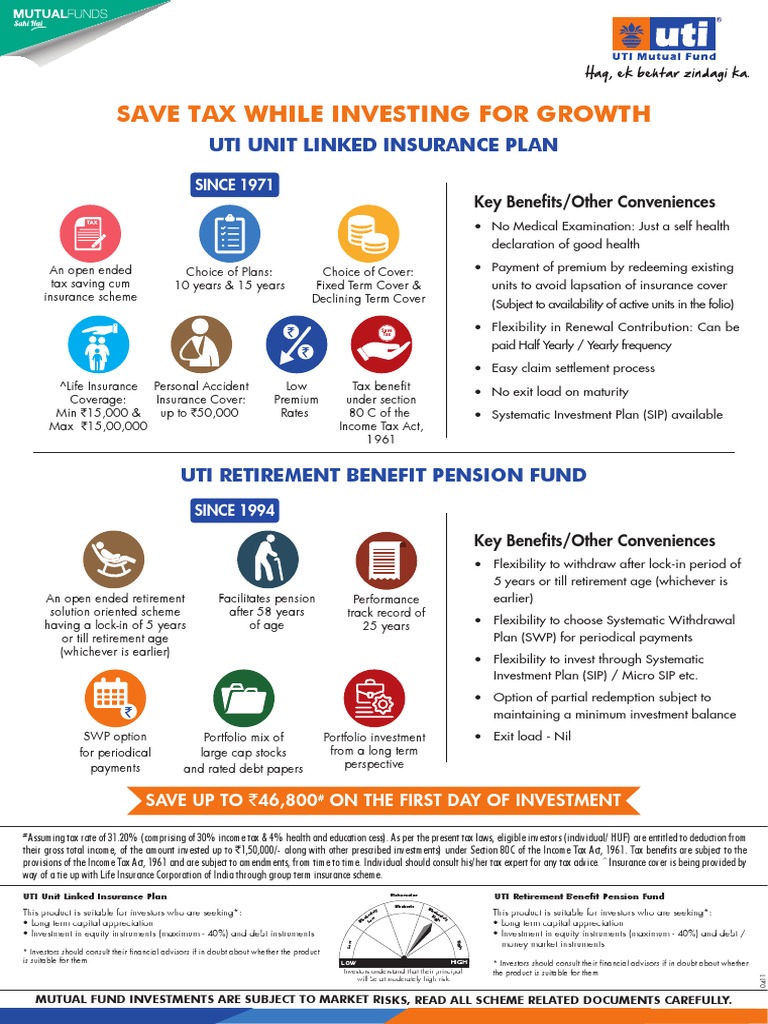 Save Tax While Investing For Growth Uti Unit Linked Insurance Plan