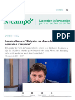 Leandro Santoro - "Si Alguien Me Ofrecía La Vacuna, Lo Agarraba A Trompadas" - LA NACION