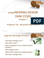 Engineering Design DAM 21503: Prepared By: Noraniah Binti Kassim