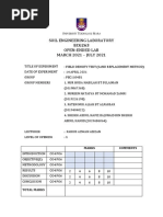 Lab Report - Field Density (Sand Replacement Method)