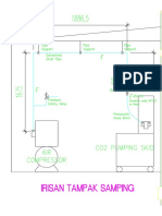 Tampak Samping Instalasi Pipa Udara Tekan