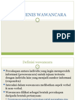 Jenis-Jenis Wawancara