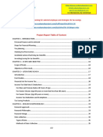 Project Report Table of Content: 1004 Financial Planning For Salaried Employee and Strategies For Tax Savings