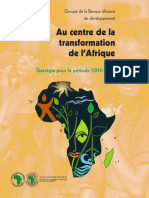 Strategie de La Bad Pour La Periode 2013-2022 - Au Centre de La Transformation de Lafrique