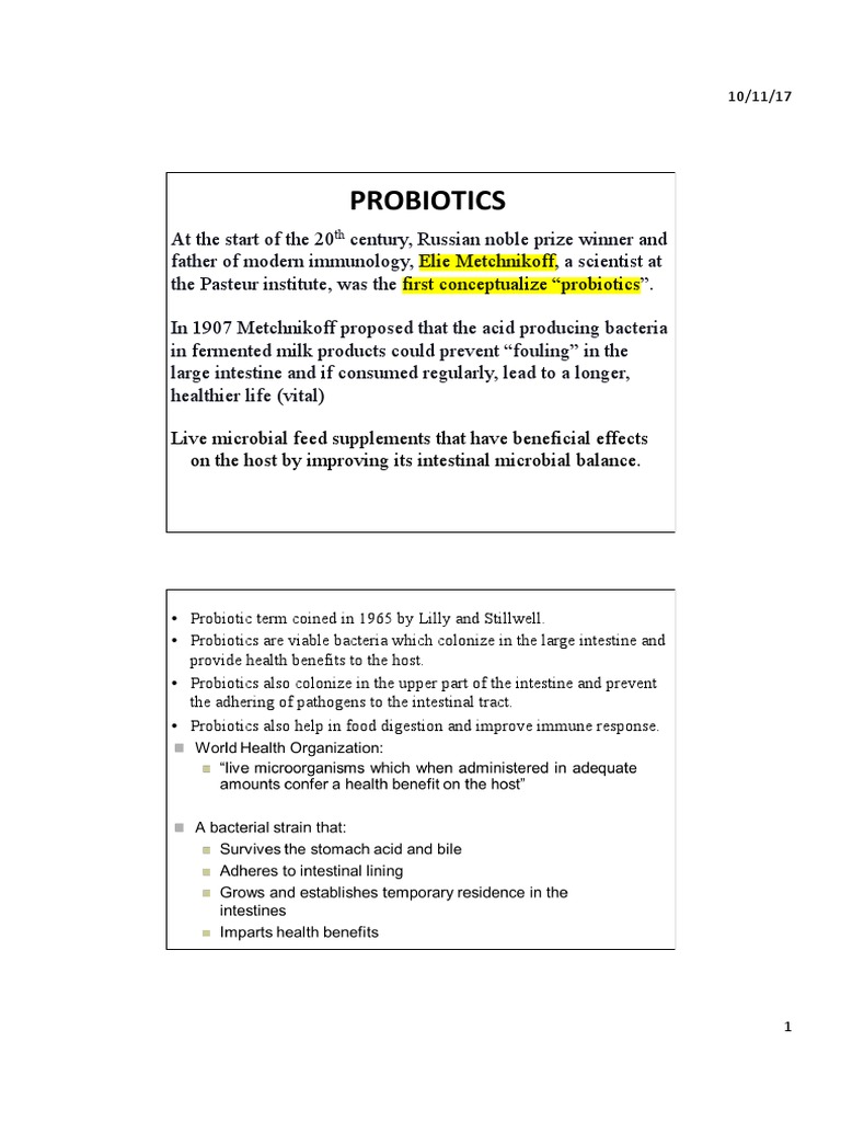 Probiotics and Prebiotics | PDF | Probiotic | Digestive System