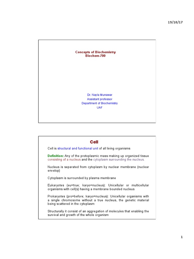 2nd Lec Cell Structure and Function | PDF | Cell Membrane | Endoplasmic ...