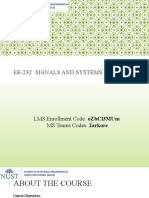 Ee-232 Signals and Systems: Instructor: Dr. Mohaira Ahmad