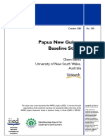 Papua New Guinea Baseline Study: Glenn Banks University of New South Wales, Australia