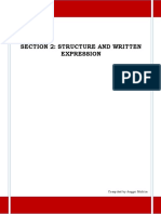 Section 2 - Structure & Written Expression