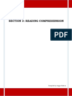 Section 3 - Reading Comprehension