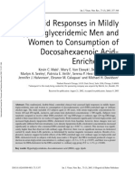 Lipid Responses in Mildly Hypertrigliceridemic Men and Women Consumption of Docosahexaenoic Acid Enriched Eggs