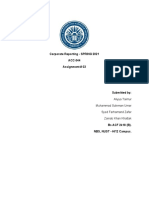 Corporate Reporting - SPRING 2021 ACC-344 Assignment # 03 Submitted To