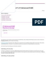 How to Write a Report c1 Advanced Cae