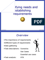 Identifying Needs and Requirements