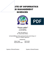 Institute of Informatics and Management Sciences: "Doctor Online"