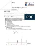 CH311 Practice Questiosn March 2020 On NMR