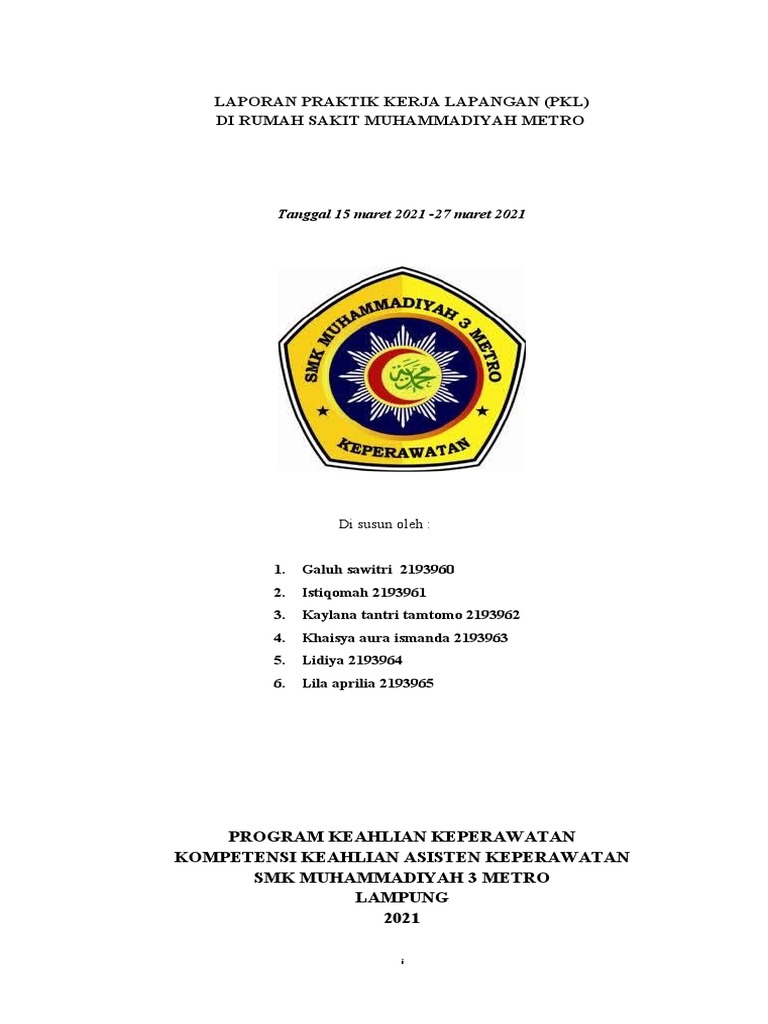 Laporan PKL Keperawatan RS Muhammadiyah | PDF