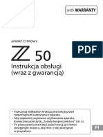 Instrukcja Obsługi (Wraz Z Gwarancją) : Aparat Cyfrowy