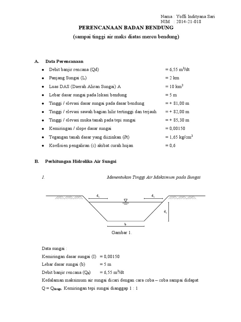 Design Bendung Yoffi Fix Pdf