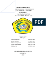 Laporan Praktikum Mikrobiologi Dan Parasitologi "Most Probable Number" Tim Dosen: Putri Eka Sari S.Si., M.Si Nia Lisnawati S.Si., M.Farm., Apt