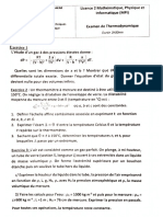 Examen Thermodynamique