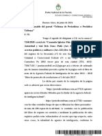 Oficio Tribuna de Periodistas