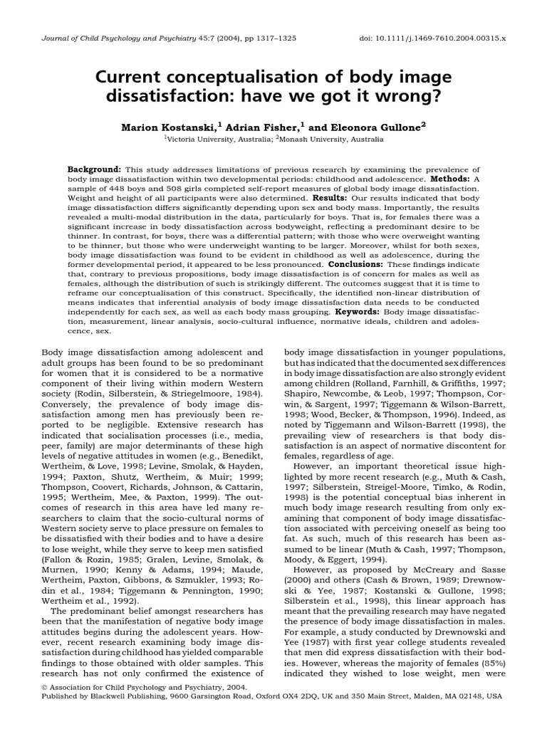 Jurnal 18 PDF Body Image Body Mass Index