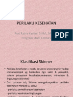 Perilaku Kesehatan: Puri Ratna Kartini, S.KM., M.Epid. Program Studi Farmasi