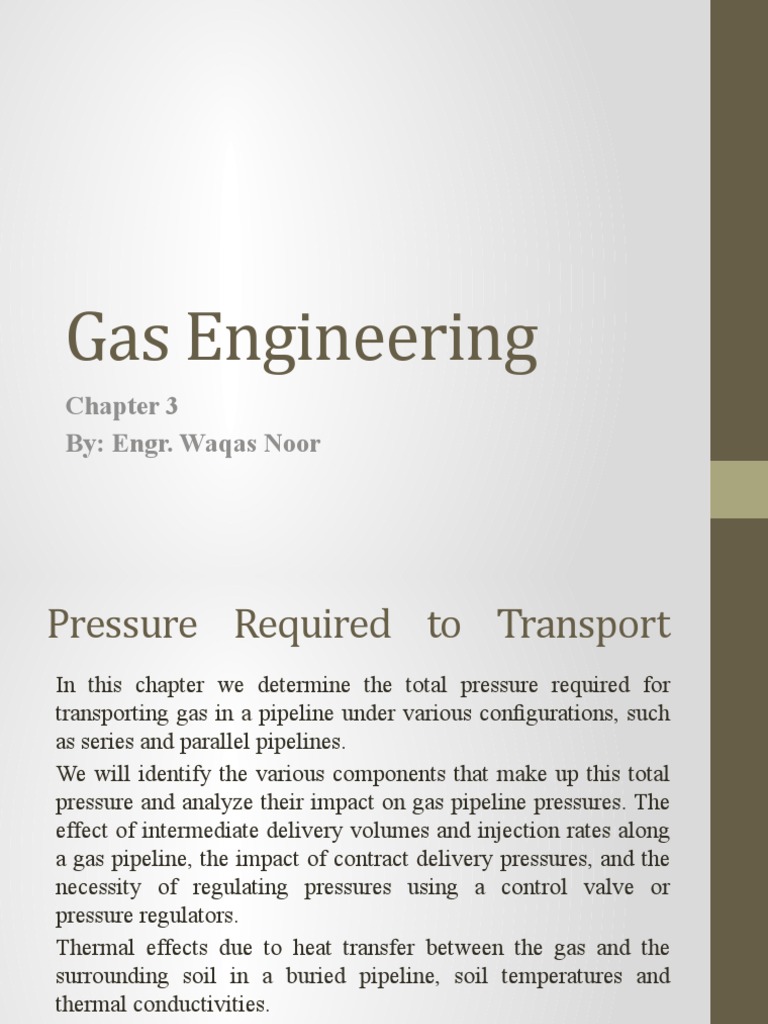 Gas Pipeline Pressure Requirements | PDF | Gases | Pressure